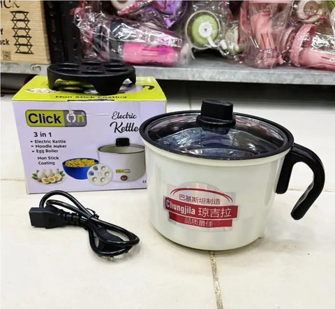 Electric kettle 3 in 1 stainless steel white black